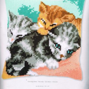 VERVACO BORDUURPAKKET KUSSEN, SNOEZIGE KITTENS 781