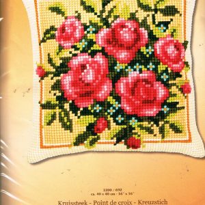 VERVACO BORDUURPAKKET KUSSEN, ROSE ROZEN 1200/692