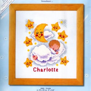 VERVACO BORDUURPAKKET GEBOORTE, CHARLOTTE