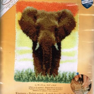 VERVACO KNOOPPAKKET ( SMYRNA) KLEEDJE, OLIFANT OP SAVANNE