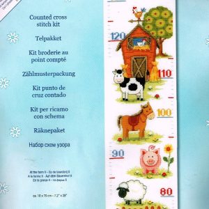 AANBIEDING VERVACO  BORDUURPAKKET GROEIMETER ,OP DE BOERDERIJ , OLIVIA 148150