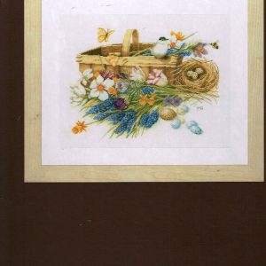 AANBIEDING MARJOLEIN BASTIN BORDUURPAKKET, SPRING FLOWERS BASKET 155028 / 155029