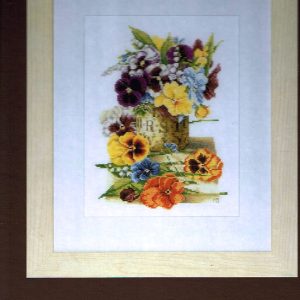 AANBIEDING MARJOLEIN BASTIN BORDUURPAKKET, POT OF PANSIES , VIOLEN 154463