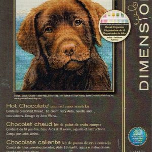 AANBIEDING DIMENSIONS BORDUURPAKKET, HOT CHOCOLATE, LABRADOR