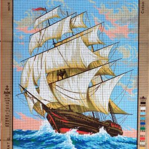 VOORBEDRUKT GROOT BORDUURSTRAMIEN , ZEILBOOT 927