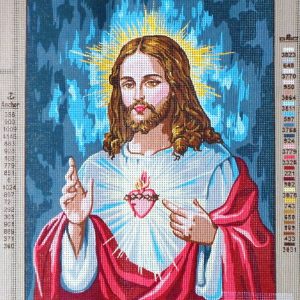 VOORBEDRUKT GROOT BORDUURSTRAMIEN , JEZUS 803