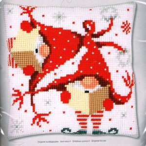 VERVACO BORDUURPAKKET KUSSEN, ZINGENDE KERSTKABOUTERS