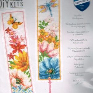 VERVACO BORDUURPAKKET, SET VAN 2 BOEKENLEGGERS BLOEMEN 423