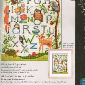 DIMENSIONS BORDUURPAKKET, WOODLAND ALPHABET