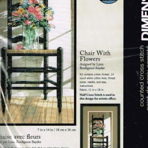 DIMENSIONS BORDUURPAKKET, CHAIR WITH FLOWERS