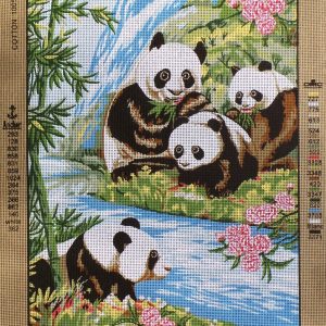 VOORBEDRUKT GROOT BORDUURSTRAMIEN, PANDABEREN 821