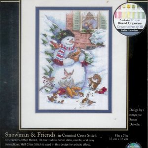 AANBIEDING DIMENSIONS BORDUURPAKKET, SNOWMAN & FRIENDS