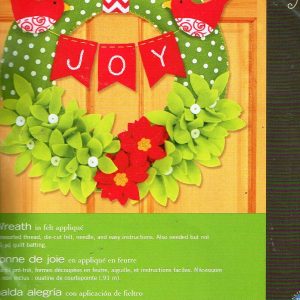 DIMENSIONS BORDUUR - / VILTPAKKET , JOY WREATH, KRANS