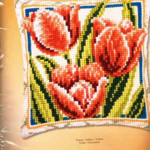 VERVACO BORDUURPAKKET KUSSEN, TULPEN