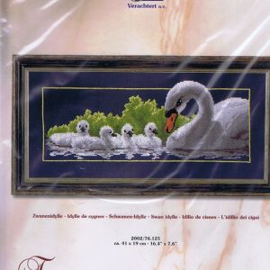 VERVACO BORDUURPAKKET, ZWAAN met 4 KLEINTJES