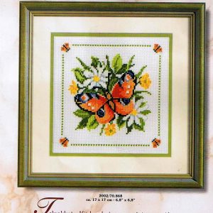 AANBIEDING VERVACO BORDUURPAKKET, VLINDER IN BLOEMEN 868