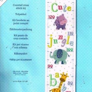 VERVACO BORDUURPAKKET GROEIMETER , BABY DIERTJES , JULIE