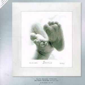 VERVACO BORDUURPAKKET GEBOORTE, BABYVOETJES  J/M