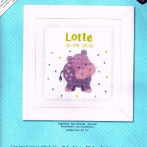 VERVACO BORDUURPAKKET GEBOORTE, PAARS NIJLPAARDJE, LOTTE