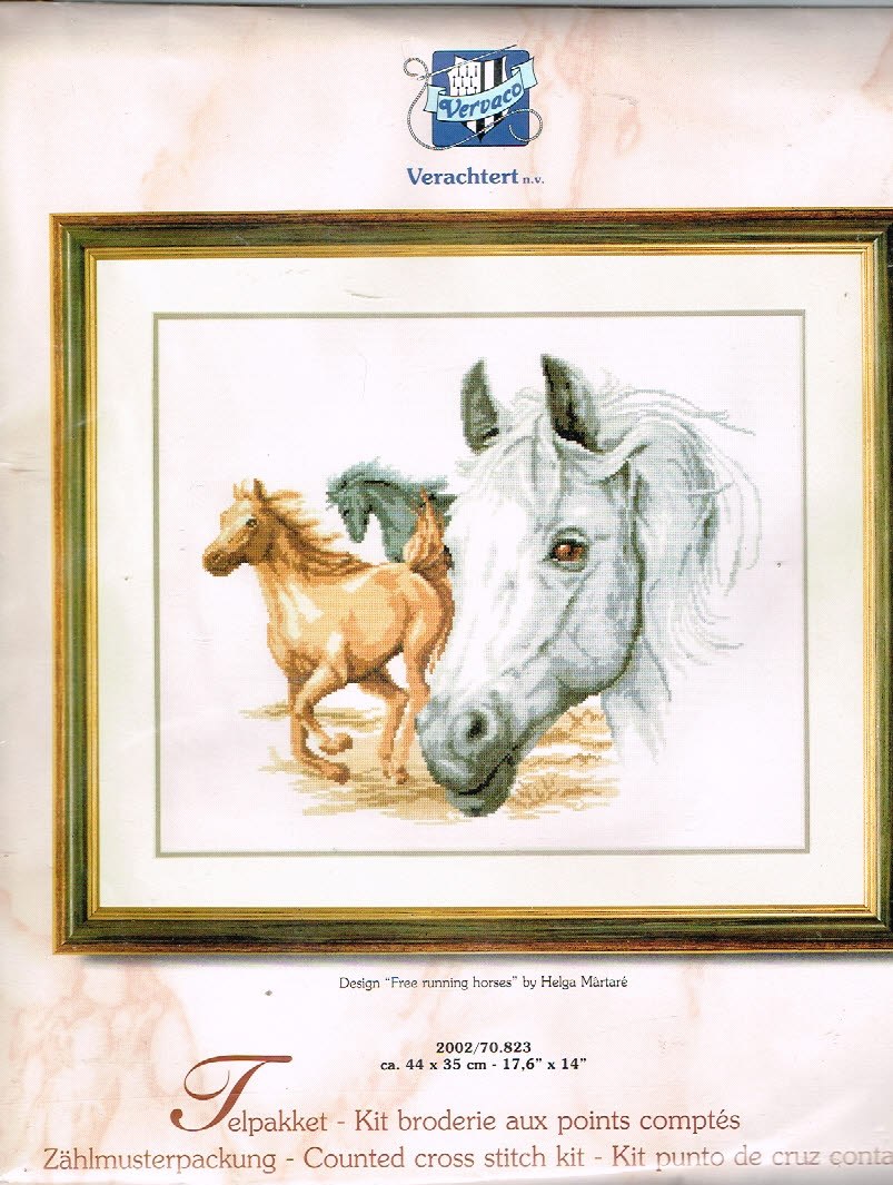 ik lees een boek Sanctie spontaan AANBIEDING VERVACO GROOT BORDUURPAKKET, FREE RUNNING HORSES, PAARDEN 70.823  | Tine's Hobby Techniek