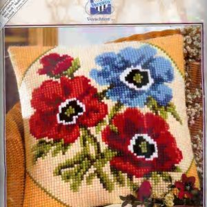 VERVACO BORDUURPAKKET KUSSEN, DIVERSE BLOEMEN 676