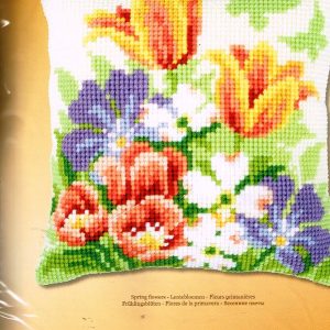VERVACO BORDUURPAKKET KUSSEN, LENTEBLOEMEN