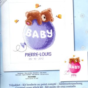 VERVACO BORDUURPAKKET GEBOORTE, PIERRE LOUIS J/M
