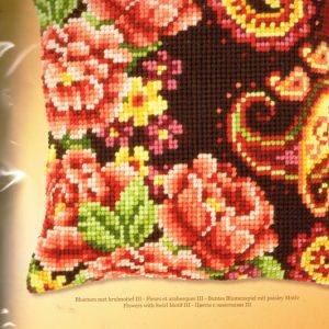 VERVACO BORDUURPAKKET KUSSEN, BLOEMEN 044