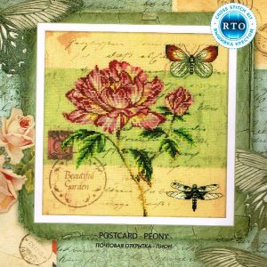 RTO BORDUURPAKKET ,POSTCARD- PEONY 70014
