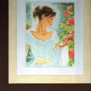 LANARTE BORDUURPAKKET , RED FLOWERS 154475