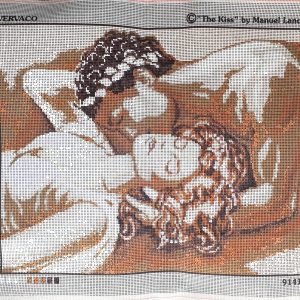 VOORBEDRUKT GROOT BORDUURSTRAMIEN , THE KISS 91415
