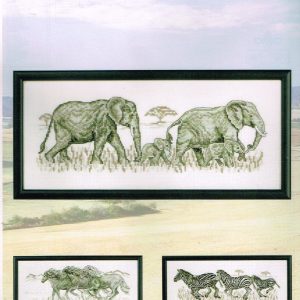 PERMIN BORDUURPAKKET ,OLIFANTEN met KLEINTJES 8324