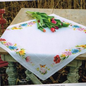 VERVACO BORDUURPAKKET DEKSERVET, KLEURIGE BLOEMEN 789