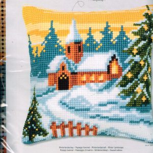 VERVACO BORDUURPAKKET KUSSEN, WINTERLANDSCHAP  8516