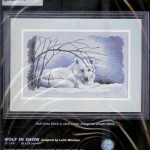 DIMENSIONS BORDUURPAKKET, WOLF IN SNOW