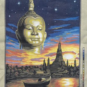 AANBIEDING VOORBEDRUKT GROOT BORDUURSTRAMIEN , BUDDHA laatste
