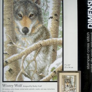 DIMENSIONS VOORBEDRUKT BORDUURPAKKET, WINTRY WOLF
