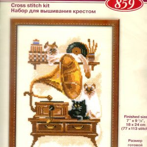 RIOLIS BORDUURPAKKET ,POES BIJ GRAMMOFOON 859