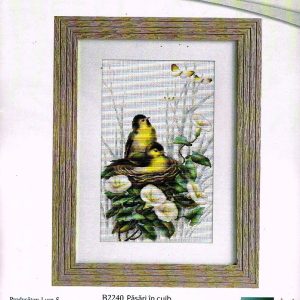 LUCA BORDUURPAKKET , GELE VOGELS IN NEST 2240