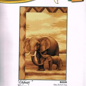 LUCA BORDUURPAKKET , OLIFANT met JONG 2226