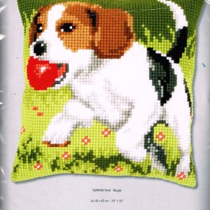 VERVACO BORDUURPAKKET KUSSEN, BEAGLE met BAL
