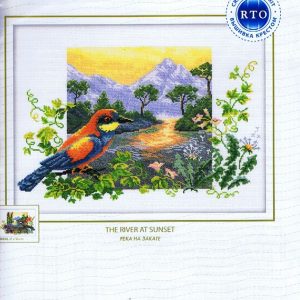 RTO GROOT BORDUURPAKKET ,THE RIVER AT SUNSET 223