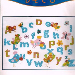 DMC BORDUURPAKKET, COLOURED HENS ABC 892