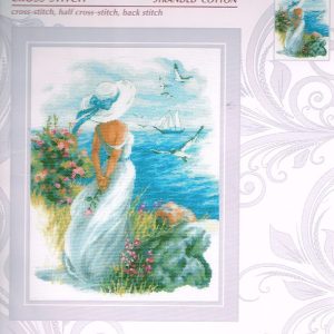 AANBIEDING RIOLIS GROOT BORDUURPAKKET ,DAME met ROOS, ANGELIQUE 1817