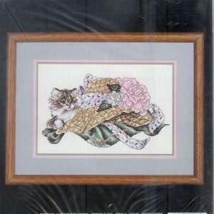 JANLYNN BORDUURPAKKET, KITTY and HAT WITH FLOWERS