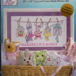 DESIGN WORKS LEUK BORDUURPAKKET, BALLERINA BUNNIES