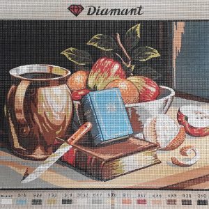 VOORBEDRUKT GROOT BORDUURSTRAMIEN , STILLEVEN FRUIT 510