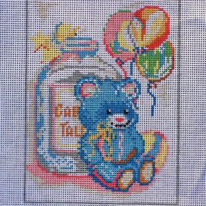 PAKO VOORBEDRUKT BORDUURSTRAMIEN, BEER met BALLONNEN 886