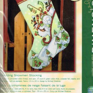 DIMENSIONS  BORDUURPAKKET, SLEDDING SNOWMEN STOCKING