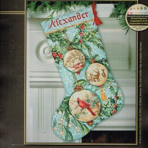 AANBIEDING DIMENSIONS BORDUURPAKKET, ENCHANTED ORNAMENTS STOCKING